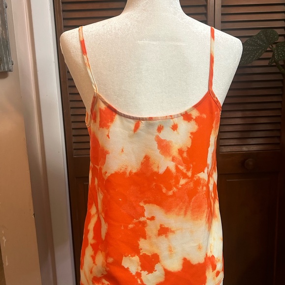 Thakoon Collective Orange Tie Dye Slip Tank - Size 6 - Picture 4 of 9